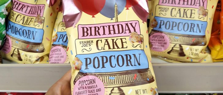 Trader Joe's birthday cake popcorn is the business