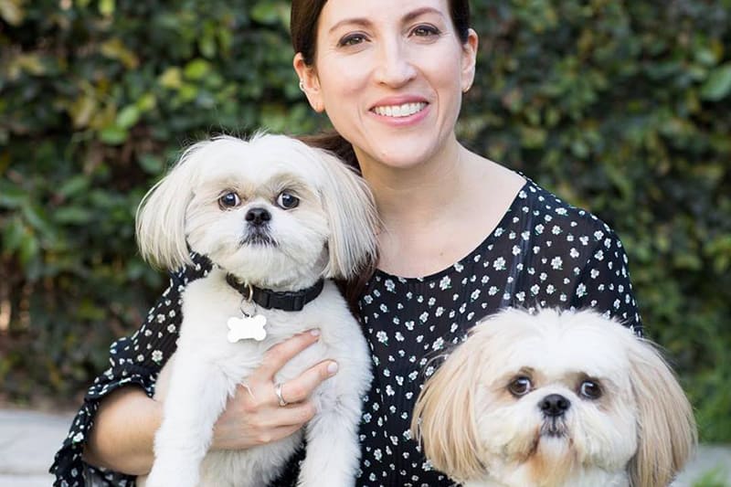 Melissa Lekus and her dogs